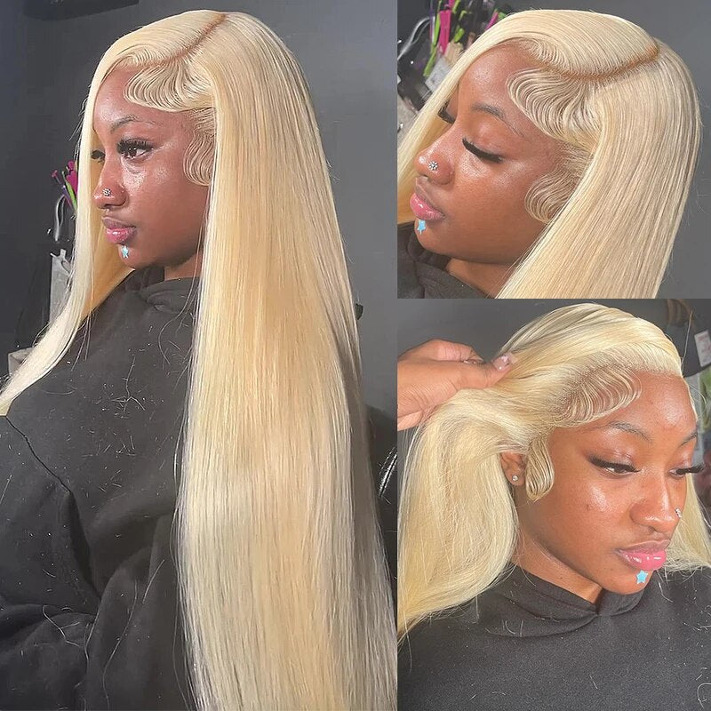 (50% Off Flash Sale)180% Density 613 Blonde 13x4 Lace Front Wig HD Transparent Lace