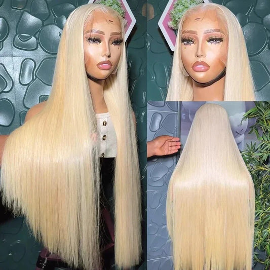 (50% Off Flash Sale)180% Density 613 Blonde 13x4 Lace Front Wig HD Transparent Lace