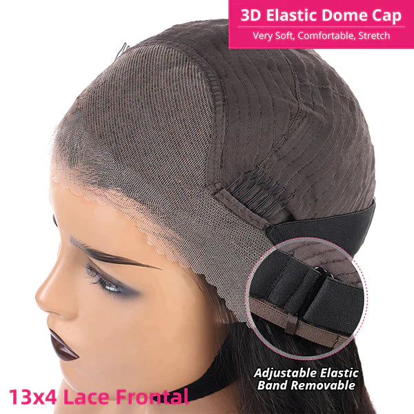 OneMore Glueless Kinky Curly 13x4 Bob Lace Front Wig Pre Bleached Tiny Knots Ready To Wear Wig