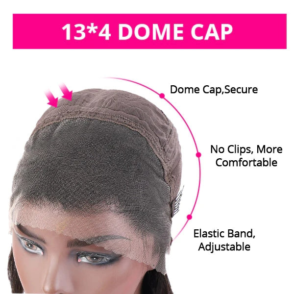 HD Thin Lace Glueless 13x4 Lace Front Wig Loose Deep Wave Put on and Go Wigs