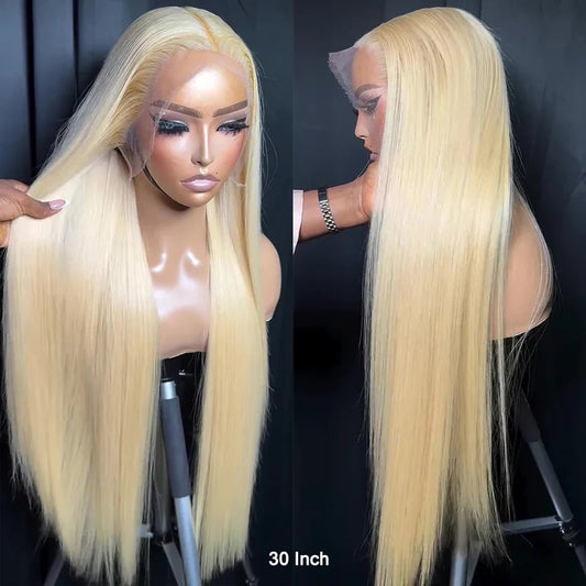 (OneMore Bogo Sale)40 Inch Blonde Lace Front Wig Buy 1 Get 1 Free