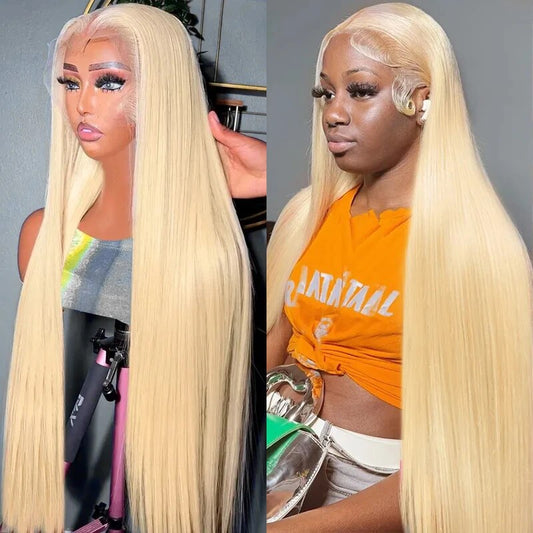 Overnight Shipping 613 Blonde Lace Front Wigs Straight Human Hair Wig
