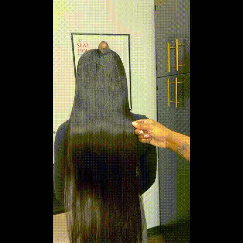 Glueless Straight Hair 13x6 HD Lace Front Wig Pre Plucked and Bleached 40 Inch Real HD Lace Wig