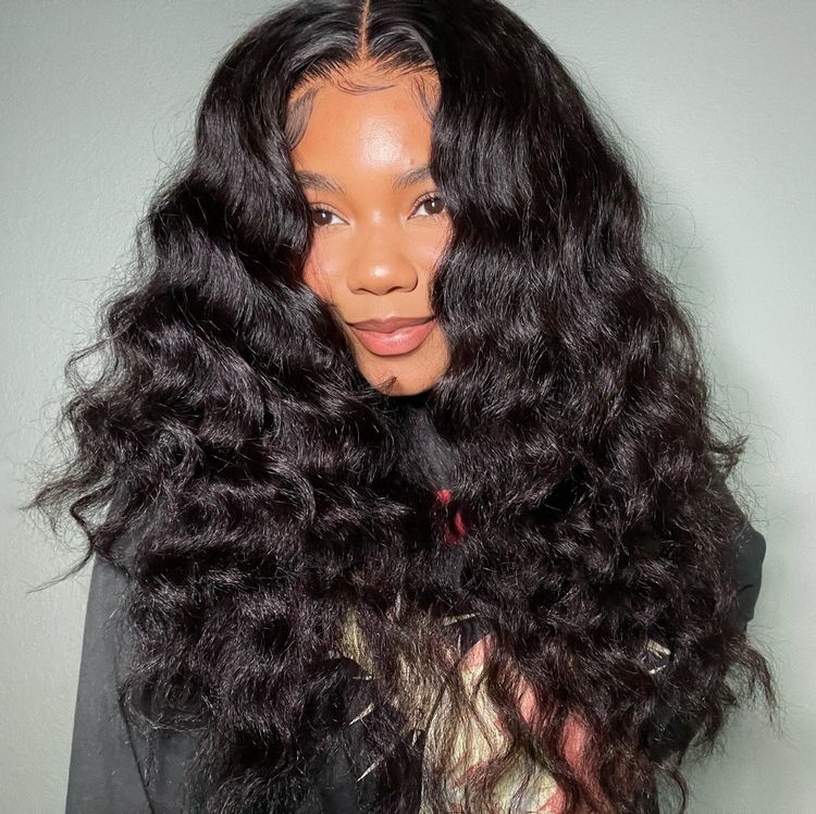HD Thin Lace Glueless 13x4 Lace Front Wig Loose Deep Wave Put on and Go Wigs