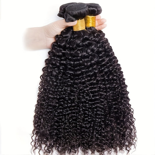 Virgin Peruvian Curly Hair 3 Bundles Human Hair Weave One More