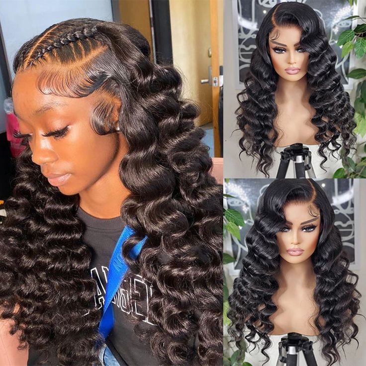 30 Inch HD Lace Wig Loose Deep Wave 13x6 Lace Front Wig Glueless Human Hair Wigs
