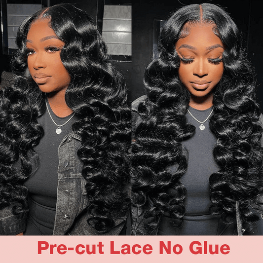 Pre Cut HD Lace 5x5 Closure Wig Loose Deep Wave Ready to Wear Glueless Wig Beginner Friendly