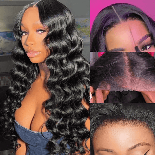 Pre Cut HD Lace 5x5 Closure Wig Loose Deep Wave Ready to Wear Glueless Wig Beginner Friendly