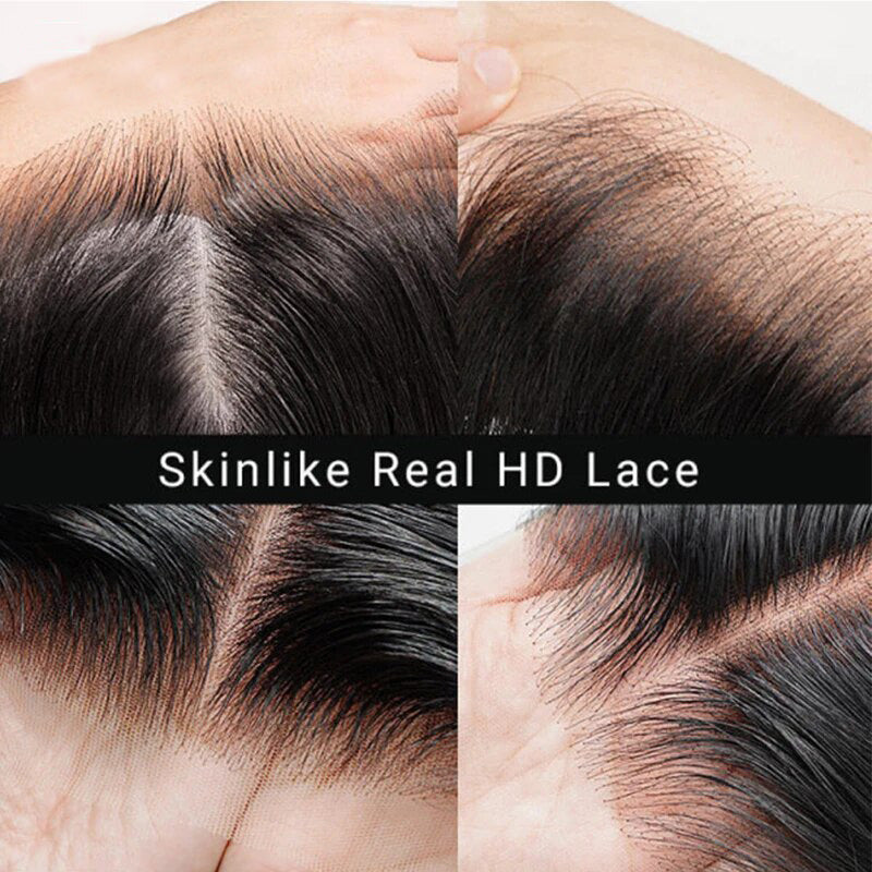 Glueless Loose Deep Wave Human Hair Wigs 13x4 HD Lace Front Wig Real HD Lace Wig