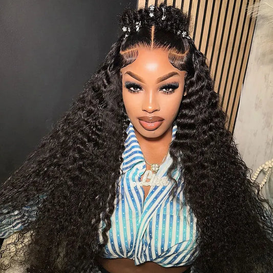 Deep Wave 360 Lace Frontal Wig Afforadble Price 360 Lace Wig Cheap Human Hair