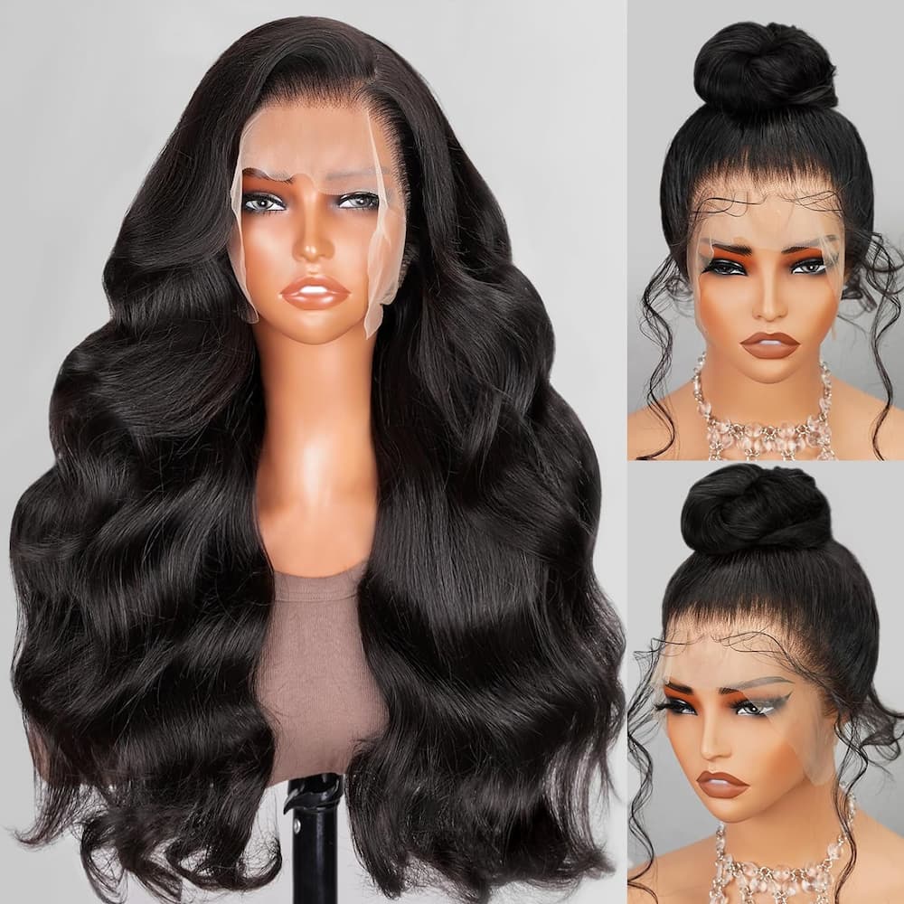HD Transparent 360 Lace Front Body Wave Wigs Cheap Human Hair Full Lace Frontal Wigs