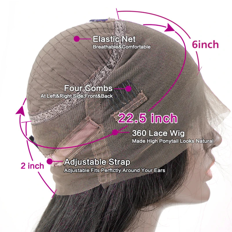 HD Transparent 360 Lace Front Body Wave Wigs Cheap Human Hair Full Lace Frontal Wigs
