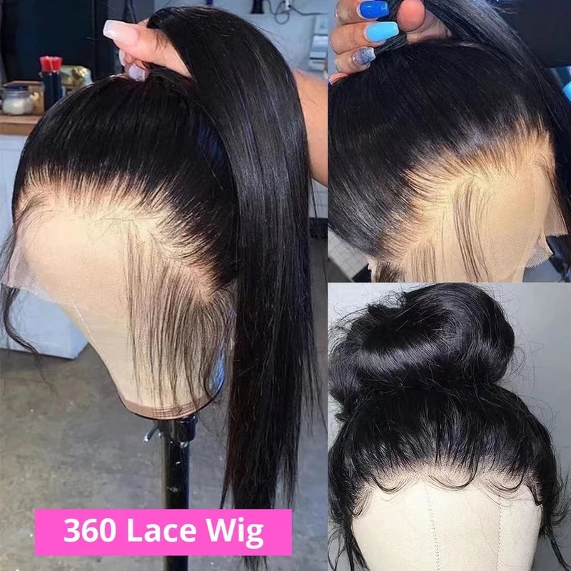 HD Transparent 360 Lace Front Body Wave Wigs Cheap Human Hair Full Lace Frontal Wigs