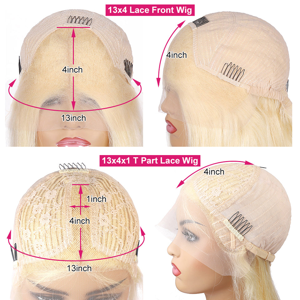 Chocolate Brown with 613 Blonde Highlights Body Wave 13x4 Lace Front Wig