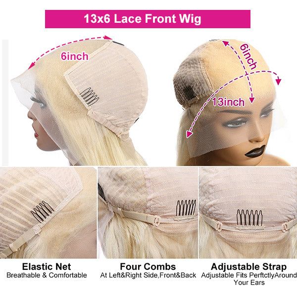 OneMoreHair 613 Blonde 13x4 Lace Front Wig 5 Pcs Deal