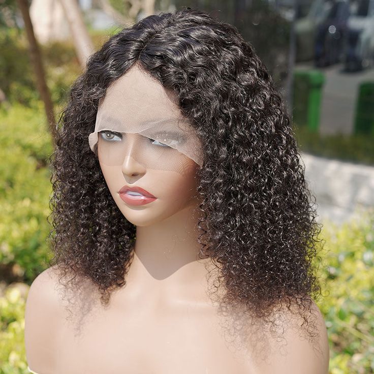Curly Bob Wig Transparent Lace Front Glueless Human Hair Wigs Bob Wig 10 Inch Wig