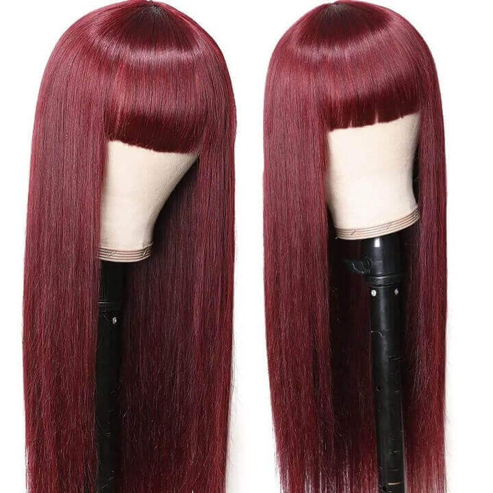 Burgundy Straight Hair
