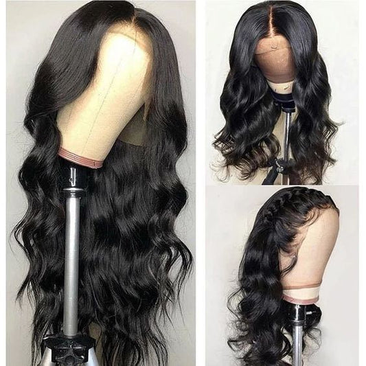 body wave human hair wig