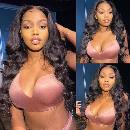 Glueless Human Hair Wigs Body Wave Lace Front Wig HD Transparent 13x4 Lace Frontal Wigs