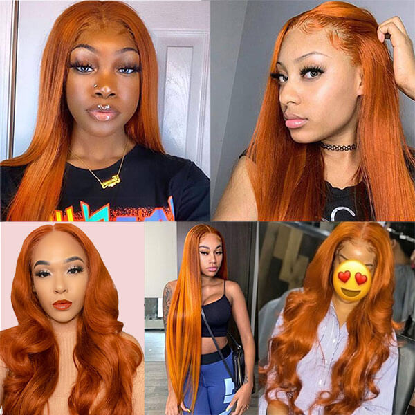 Ombre Wigs Ginger Color