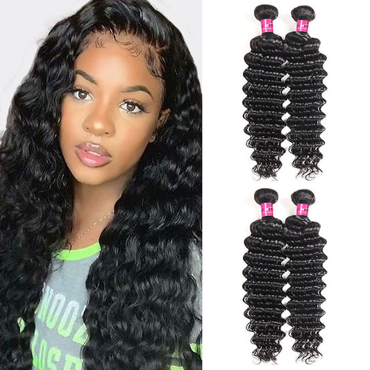 Deep Wave Hair 4 Bundles