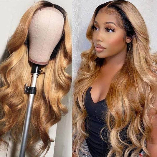 honey blonde ombre Wig