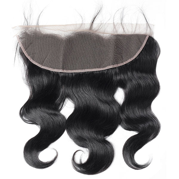 Natural Brazilian Body Wave Hair 4 Bundles With 13*4 Lace Frontal Closure