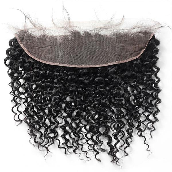 Virgin Brazilian Curly Hair 4 Bundles with 13*4 Lace Frontal Closure One More - OneMoreHair