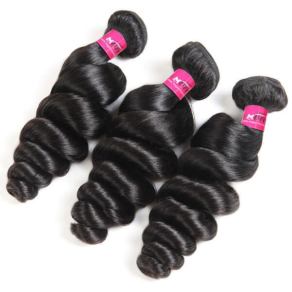 One More Virgin Indian Loose Wave Hair Weave 3 Bundles - OneMoreHair