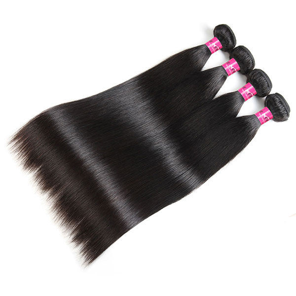 Straight Bundles Virgin Hair Weaves 100% Unprocessed Silky Straight Hair Wholesale Price