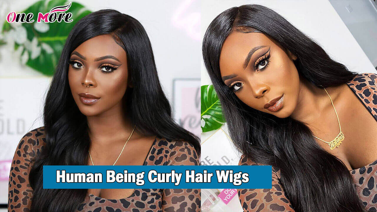 Human Being Curly Hair Wigs