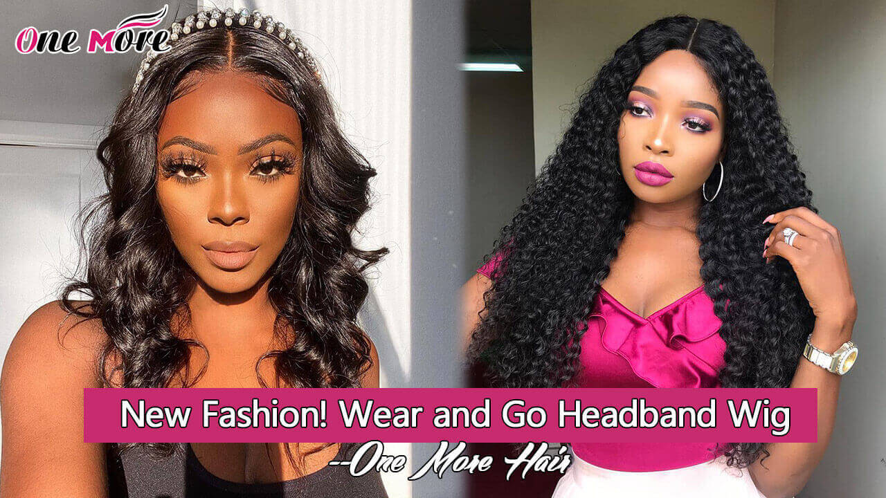 New Fashion! Wear and Go Headband Wig--One More Hair