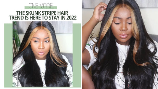 THE SKUNK STRIPE HAIR TREND IS HERE TO STAY IN 2022