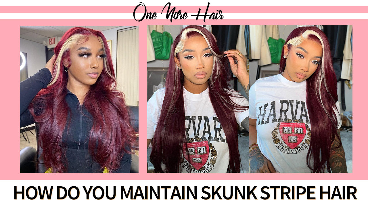 How Do You Maintain Skunk Stripe Hair