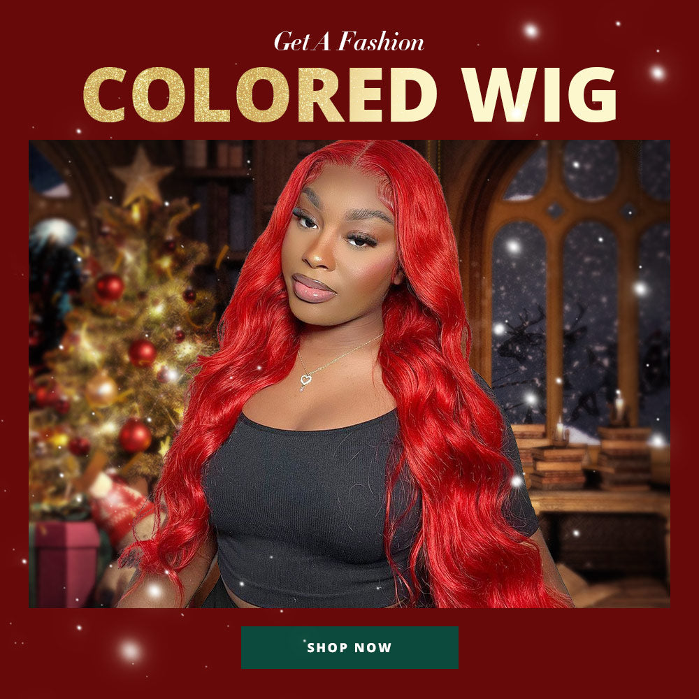 Colored Wig | Blonde Ombre Highlight  Wig Lace Front Human Hair Wigs