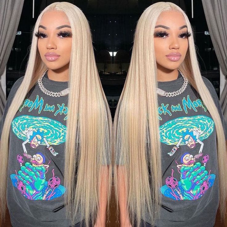 HD Transparent 613 Blonde Glueless 5x5 Lace Wigs Straight Colored Human Hair Wig 180% Density