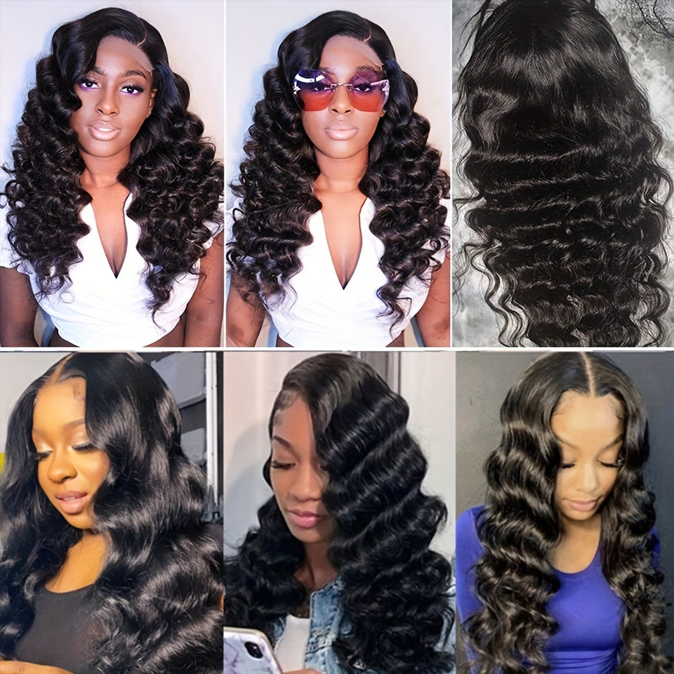 OneMore Pre Bleached HD Lace Wig Loose Deep Wave 13x6 Lace Front Wig Glueless Human Hair Wigs