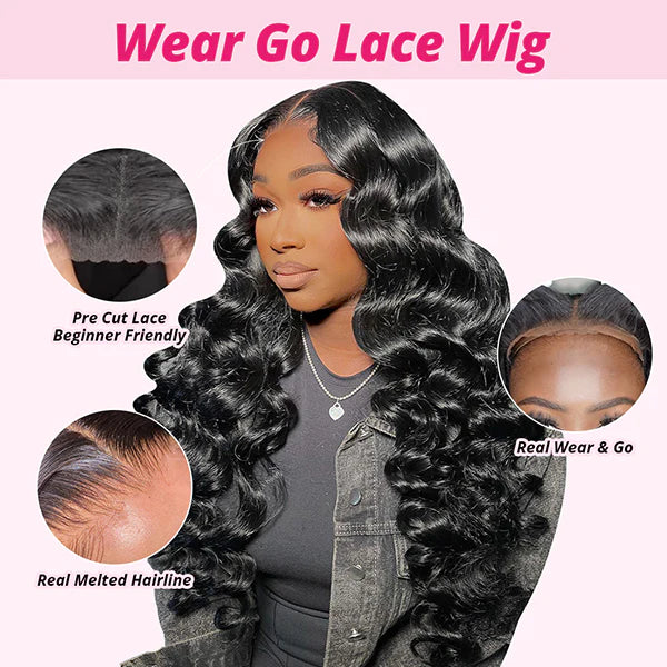 (50% Off Flash Sale) PPB Glueless Wear & Go 13x4 Lace Front Wig 180% Density