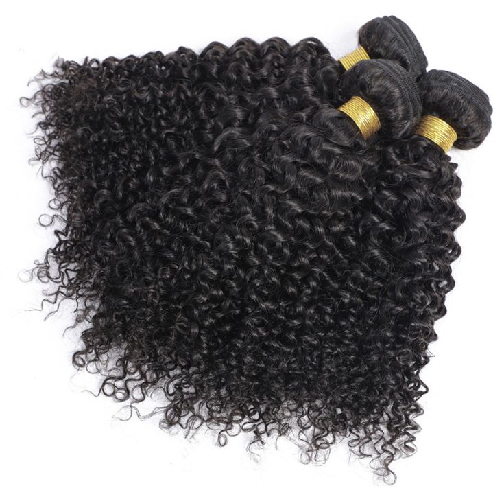 Jerry Curly Hair 3 Bundles with 13x4 Lace Frontal Malaysian Curly Hair Bundles with Frontal