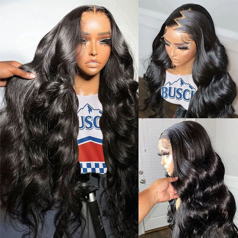 4x4 Lace Closure Wig Real Human Hair Body Wave Wig HD Lace Wigs