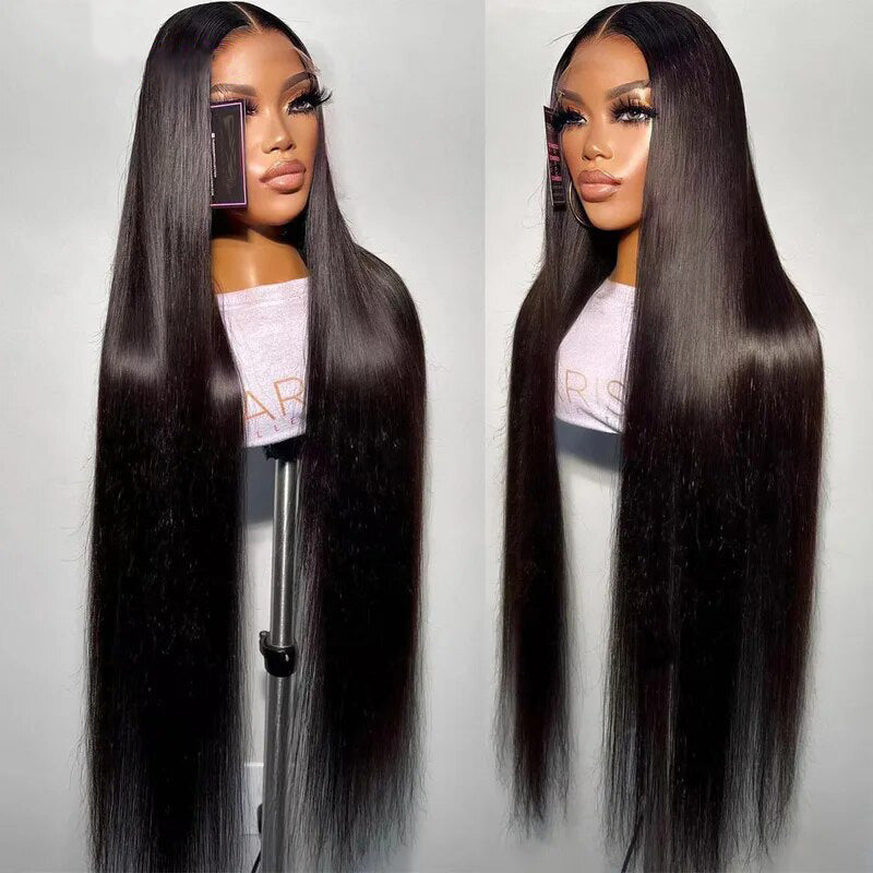 Straight Lace Front Wigs HD Lace Wig Straight Human Hair Wig Invisible 13x4 Lace Front Wig