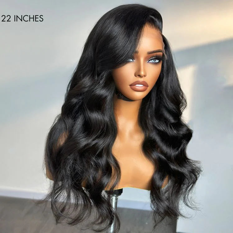 OneMore Pre Bleached 7x6 Glueless Loose Body Wave Wig HD Lace Pre Plucked Ready to Wear Wig 180% Density