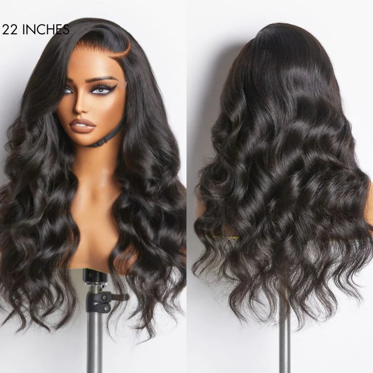 OneMore Pre Bleached 7x6 Glueless Loose Body Wave Wig HD Lace Pre Plucked Ready to Wear Wig 180% Density