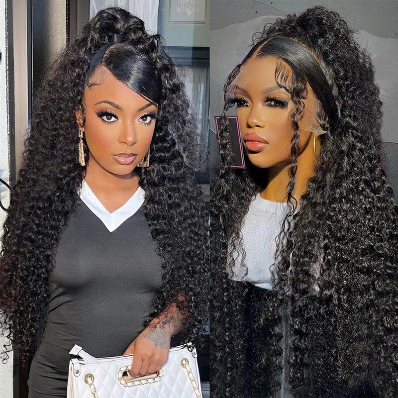 30 Inch HD Lace Wig Glueless Human Hair Wigs 5x5 Closure Wig Bleached Knots 180% Density