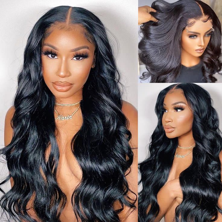 (Super Sale)OneMore Hair Body Wave 4x4 Lace Front Wig Pre Cut Lace Glueless Human Hair Wig