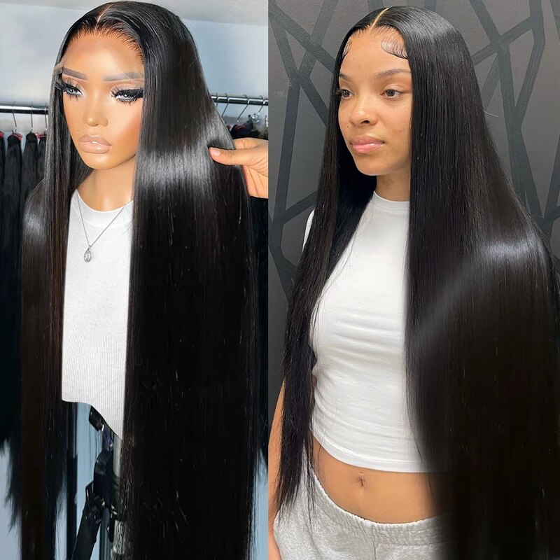 Straight Lace Front Wigs HD Lace Wig Straight Human Hair Wig Invisible 13x4 Lace Front Wig