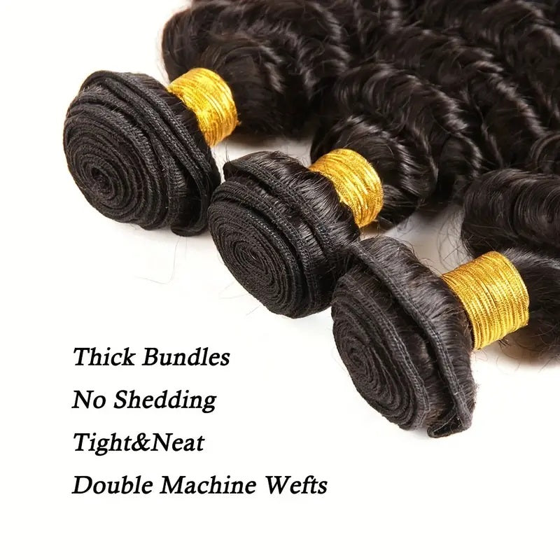 OneMoreHair Human Hair Natural Black 10 Bundles Deal