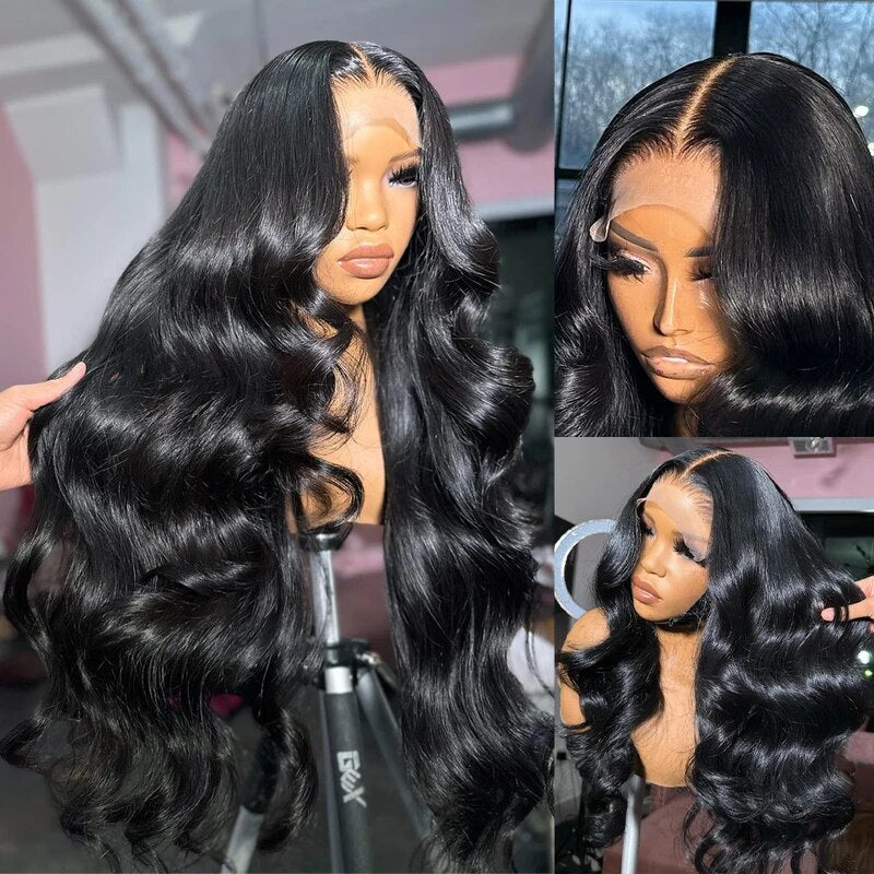 Body Wave 6x6 HD Lace Closure Wigs Glueless Human Hair Deep Part Lace Wig