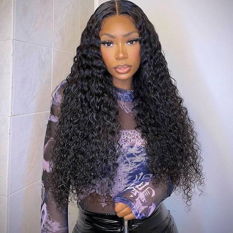 Deep Wave Wear and Go Glueless Wigs Pre Plucked 5x5 Closure Wig Beginner Friendly