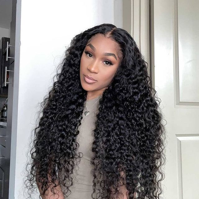Pre Plucked Wear and Go Wig Water Wave 13x4 Lace Front Human Hair Glueless Wigs for Beginners
